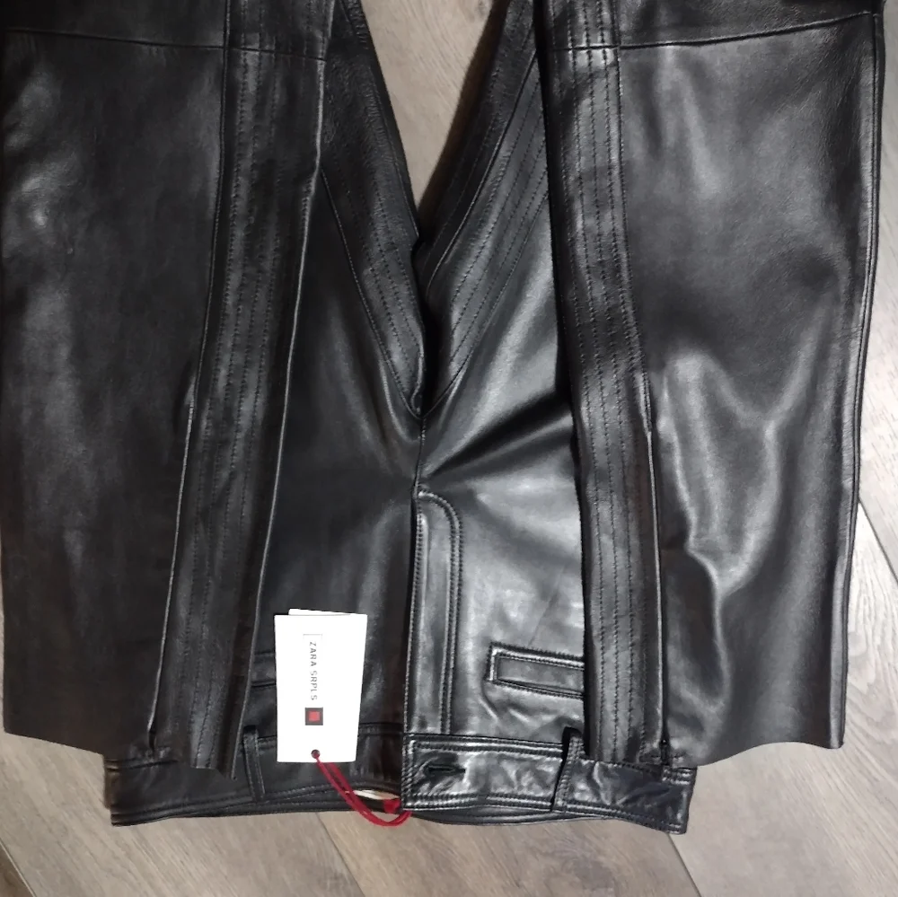 NWT ZARA SRPLS LTHR PNT 07 - Picture 4 of 10